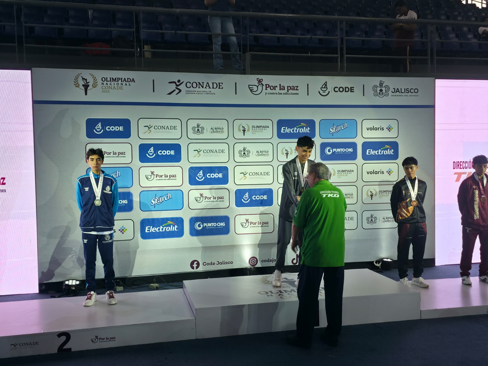 Carlos Mauricio Zecua gana oro para Tlaxcala en taekwondo juvenil en Olimpiada Nacional 2025